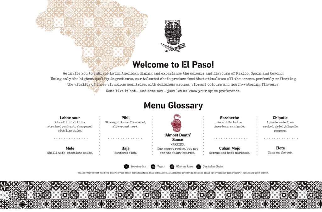 El Paso Food Menu Alterations