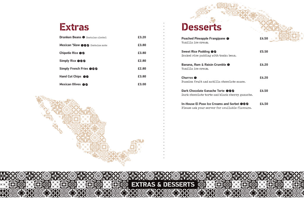 El Paso Food Menu Alterations